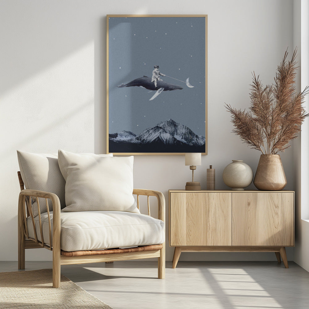 Richt op de maan | Poster