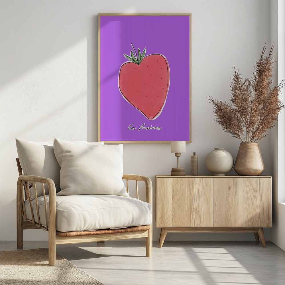 Stylized Strawberry Delight | Poster