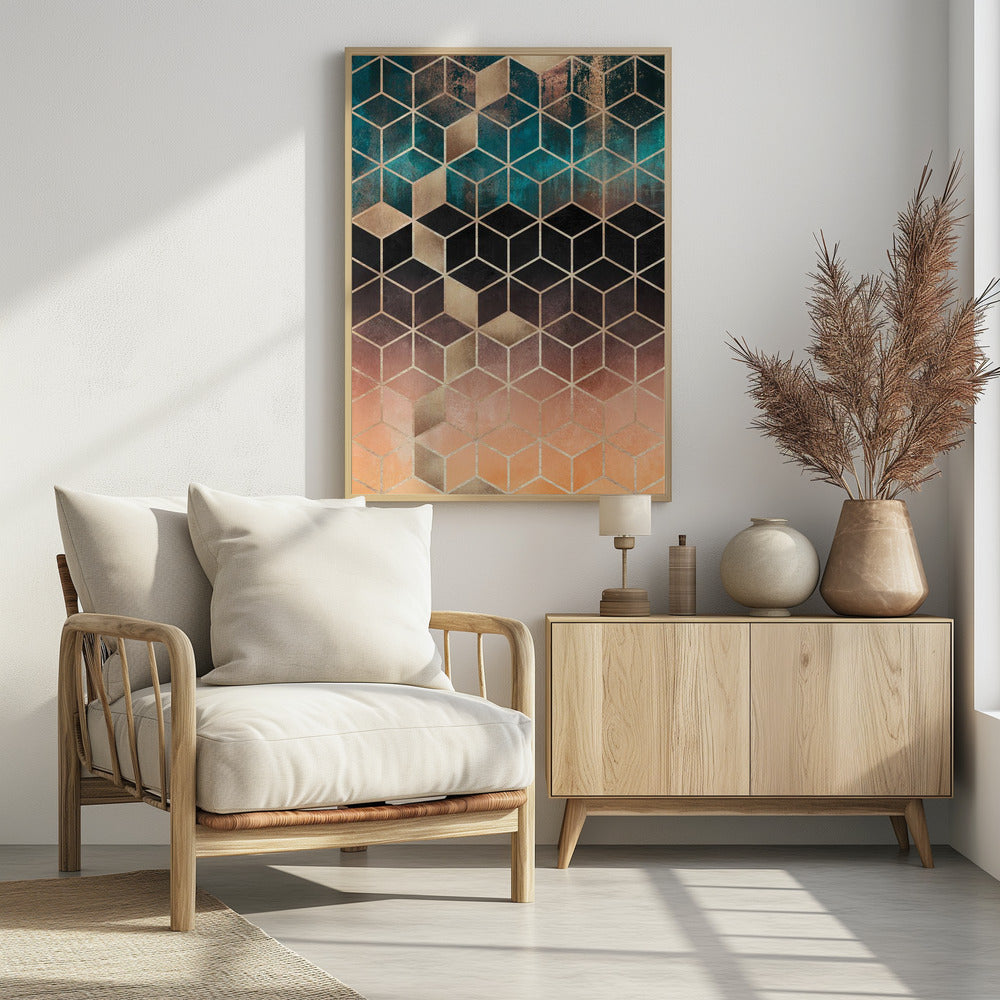 Ombre Dream Cubes | Poster