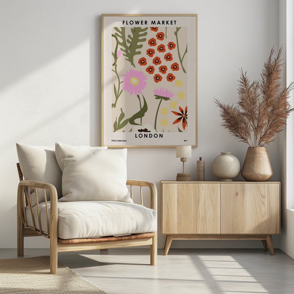 Flower Market London | Poster