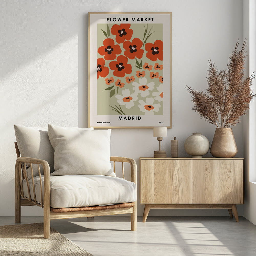 Flower Market Madrid | Poster