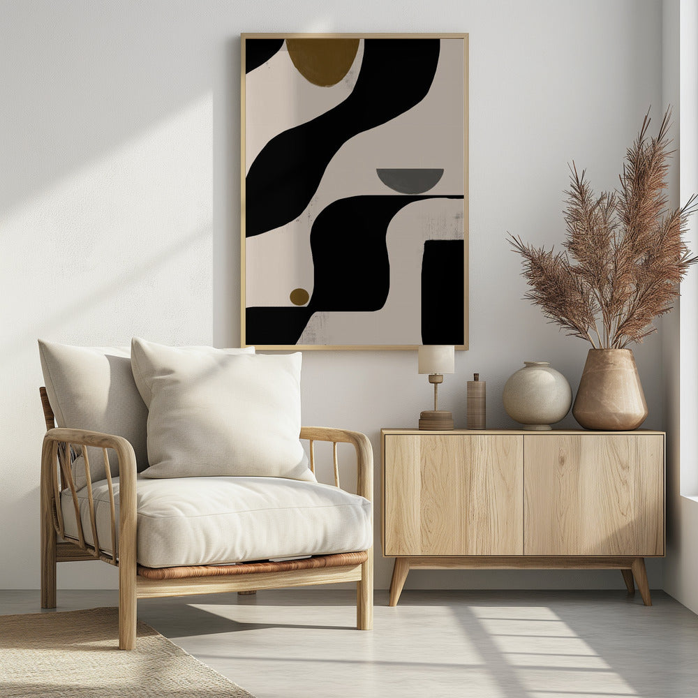 Vloeiende geometrie | Poster