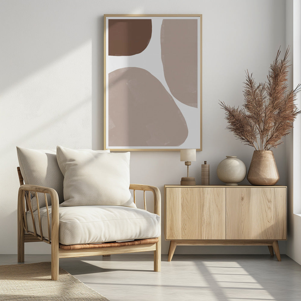 Zachte compositie nr. 4. | Poster