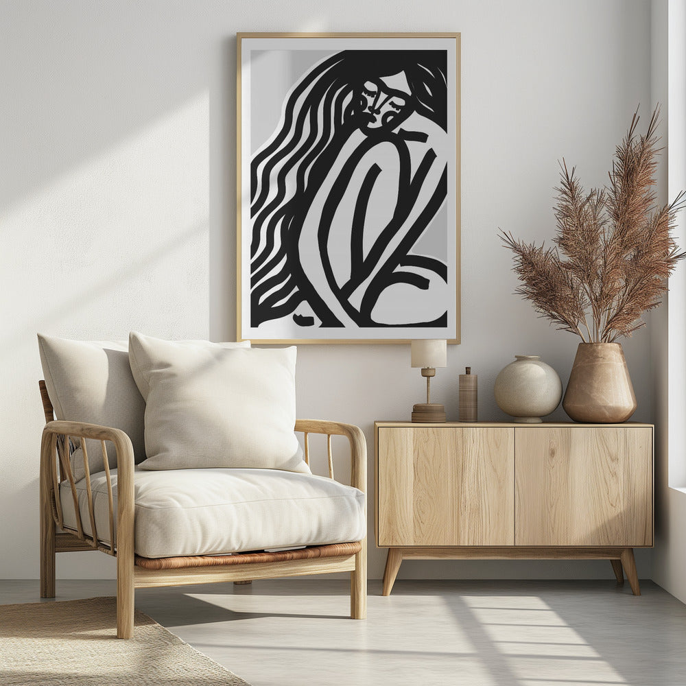 Vloeiende contouren | Poster
