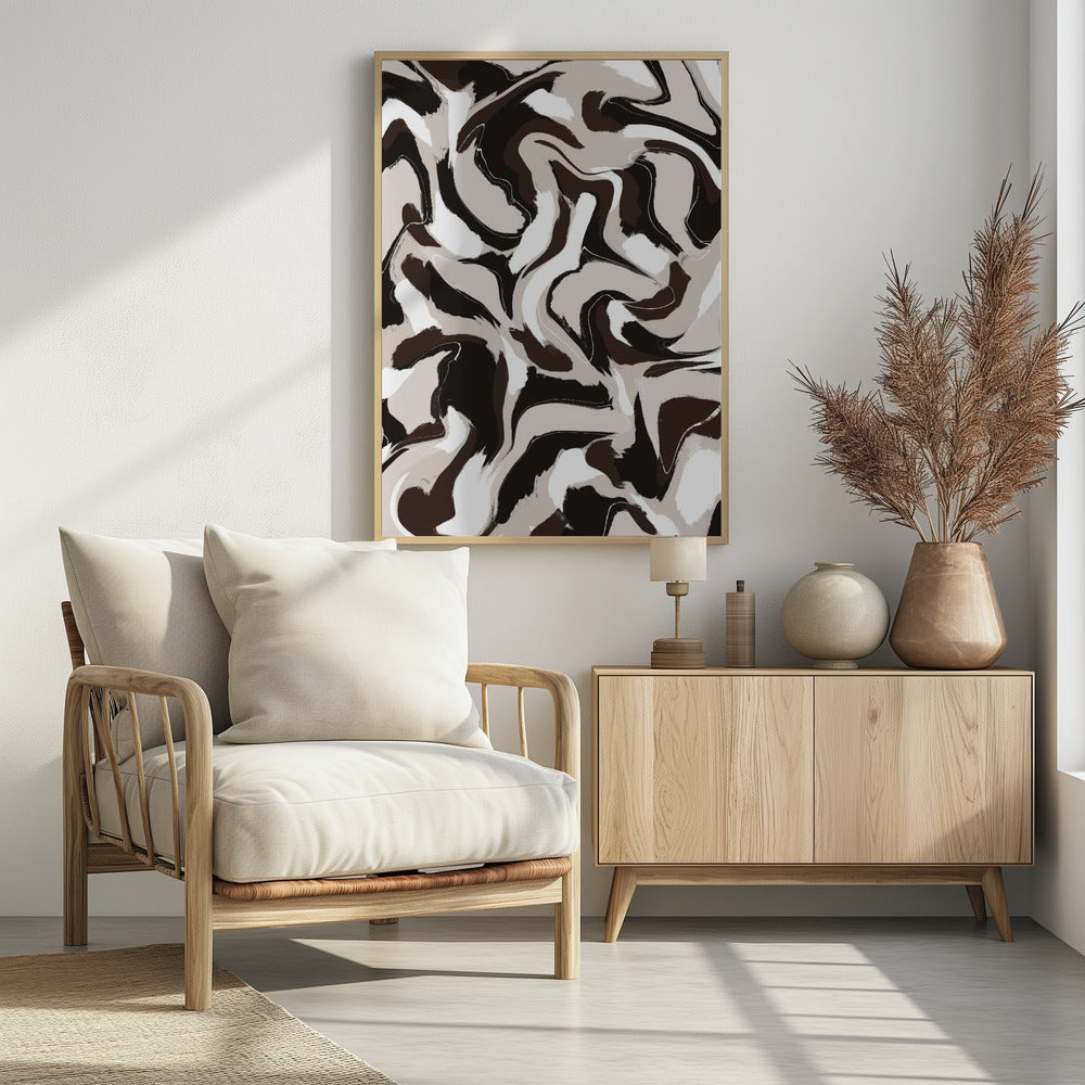 Wervelende aardtonen | Poster