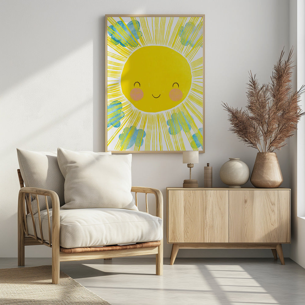 Zonnige glimlach, gelukzaligheid | Poster