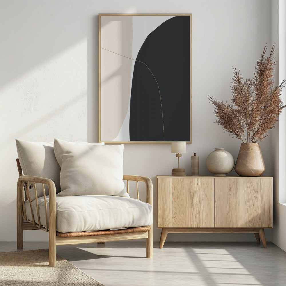 Delicate gebogen vormen | Poster