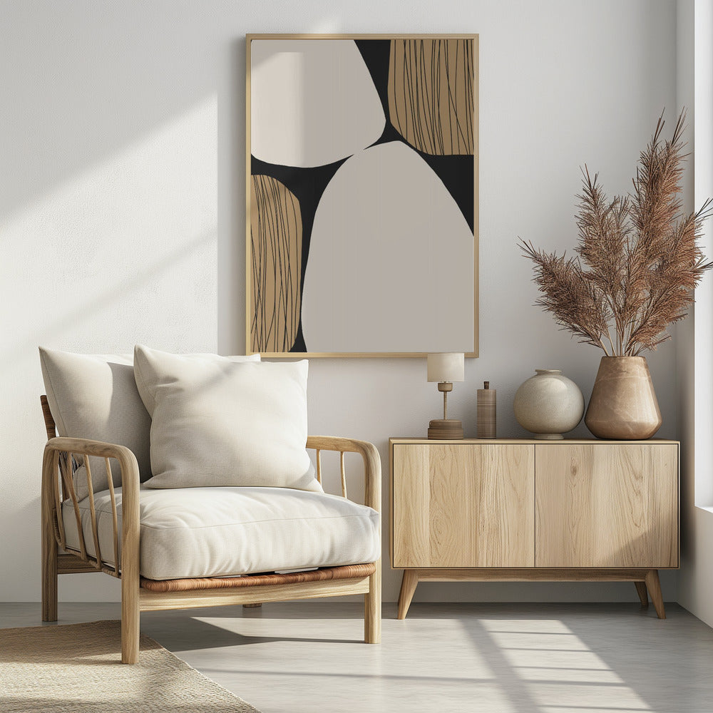 Abstracte aardtinten | Poster