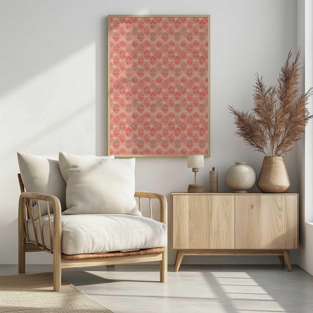 Perzikachtige golven | Poster