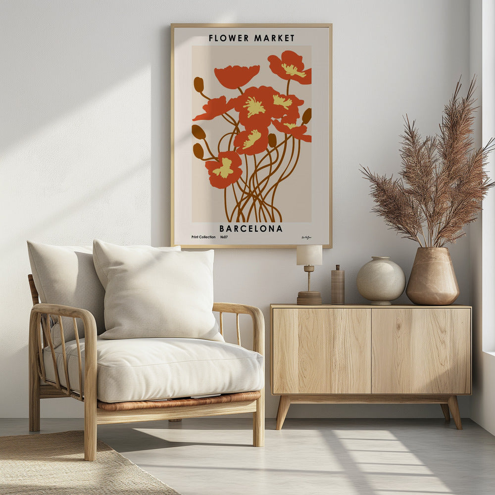 Flower Market. Barcelona | Poster