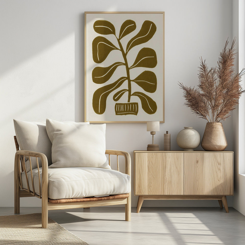 Linosnede Kamerplant #2 | Poster