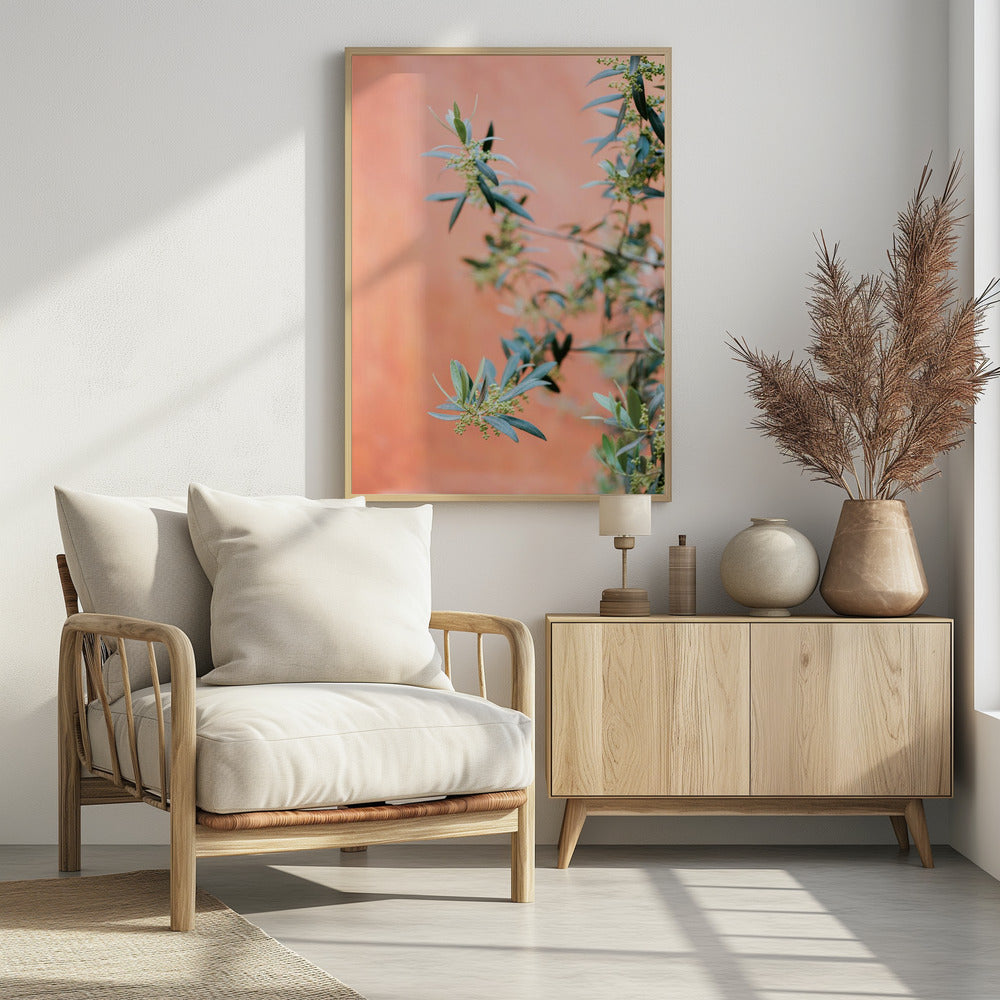 Groen en koraal | Poster