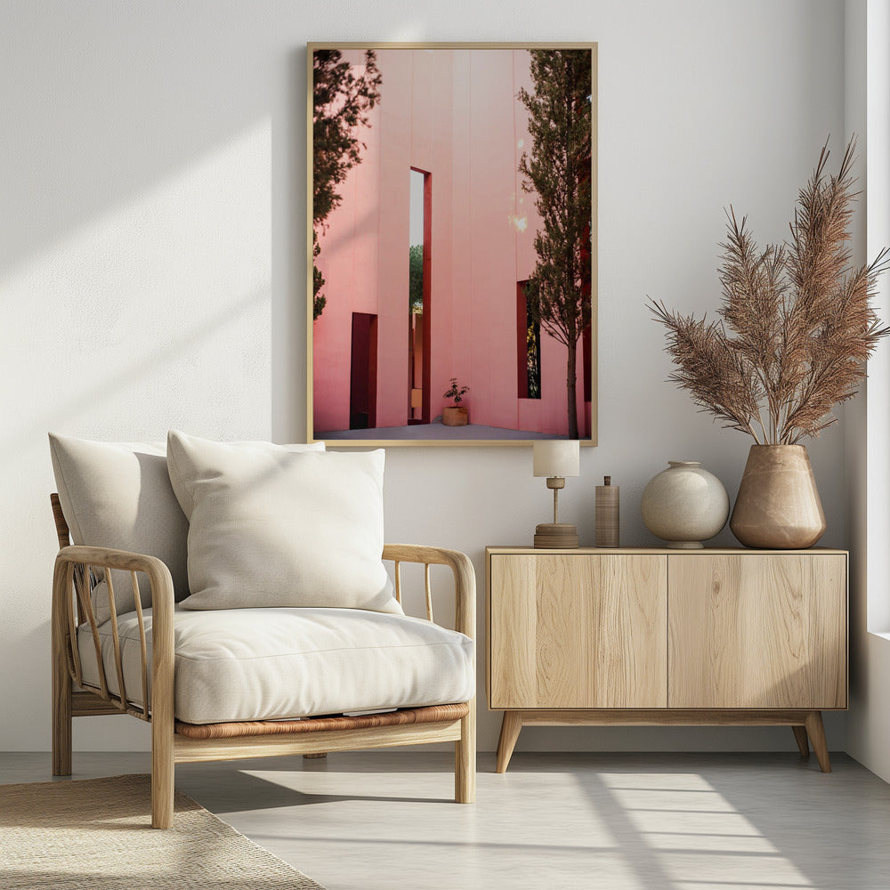 Muurschildering Rood | Poster
