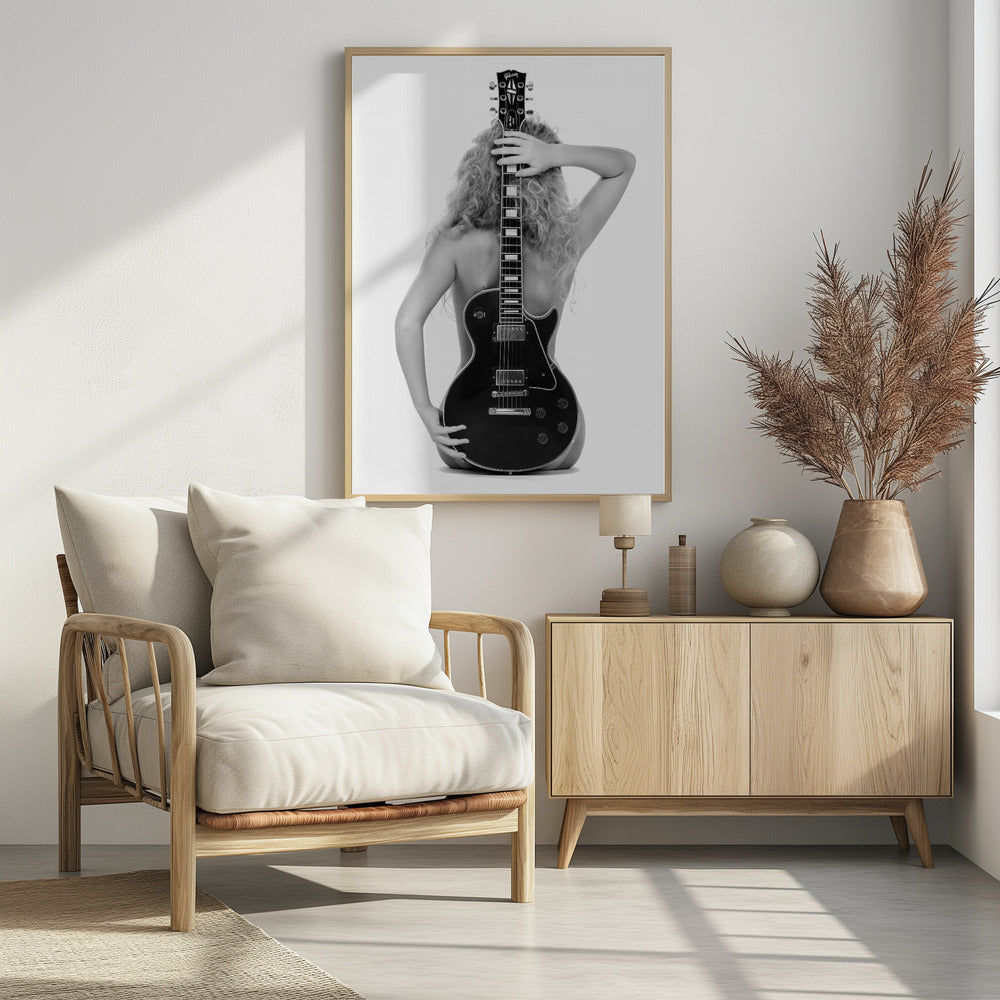 Lady en Les Paul | Poster