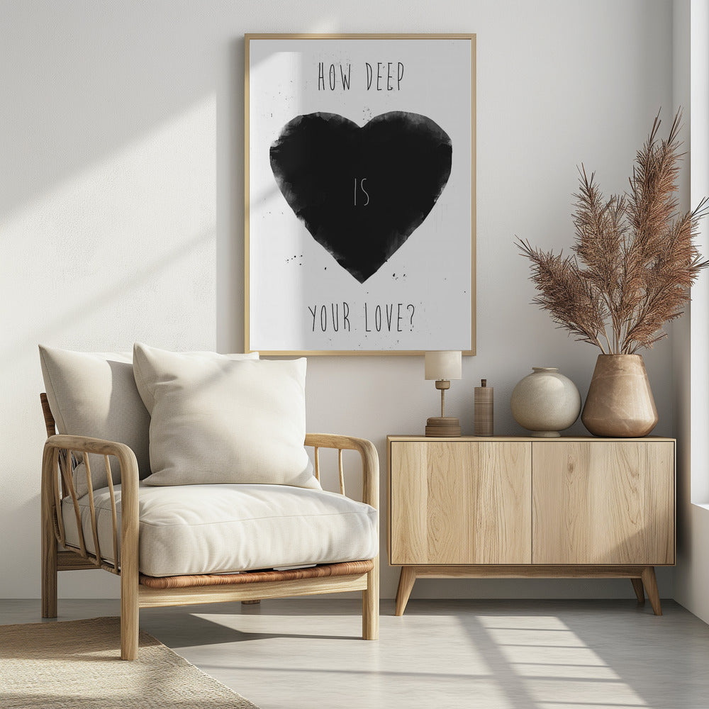 Hoe diep is jouw liefde | Poster