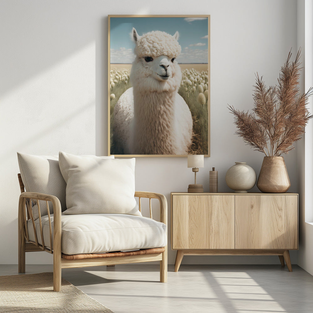 Lama in bloei | Poster