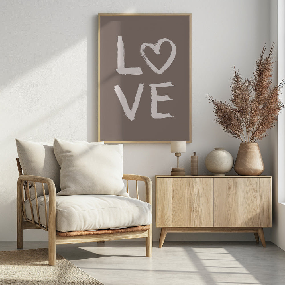 LOVE Toothy Brown | Poster