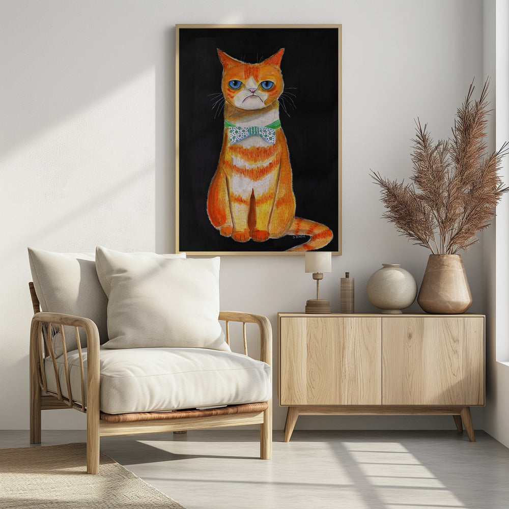 Droevige kat | Poster