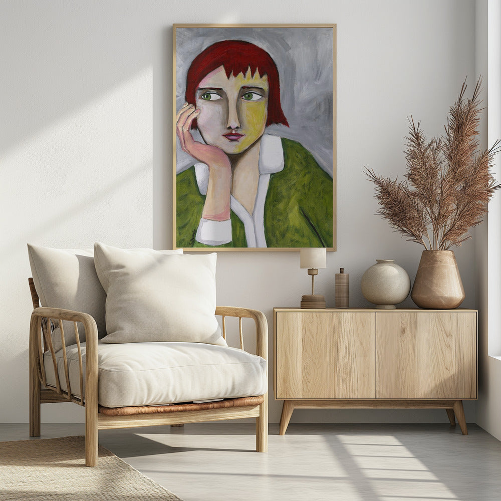 Denkende Dame | Poster