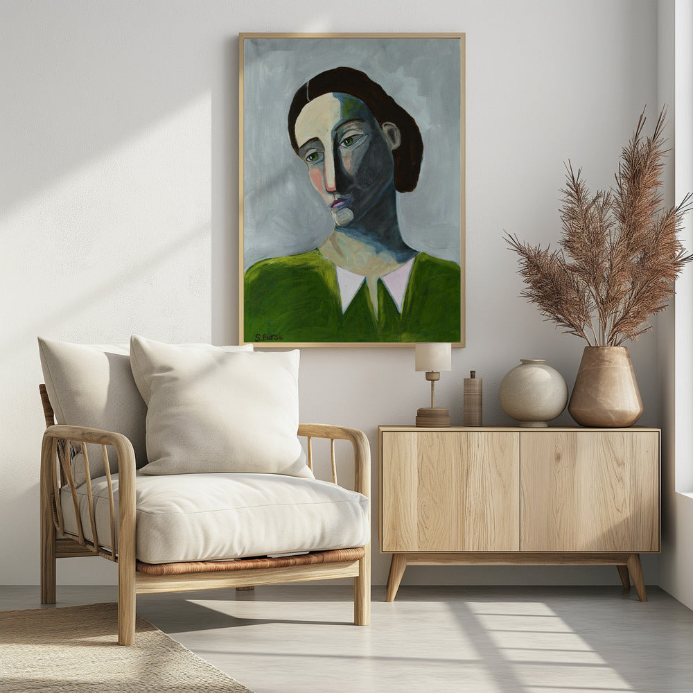 Wachtende vrouw | Poster