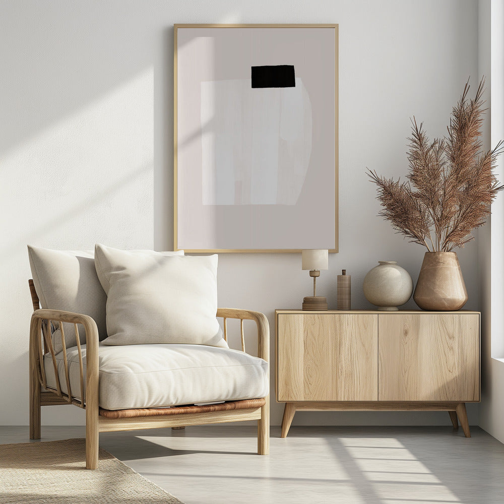 Stille structuur met zwart-witte textuur | Poster