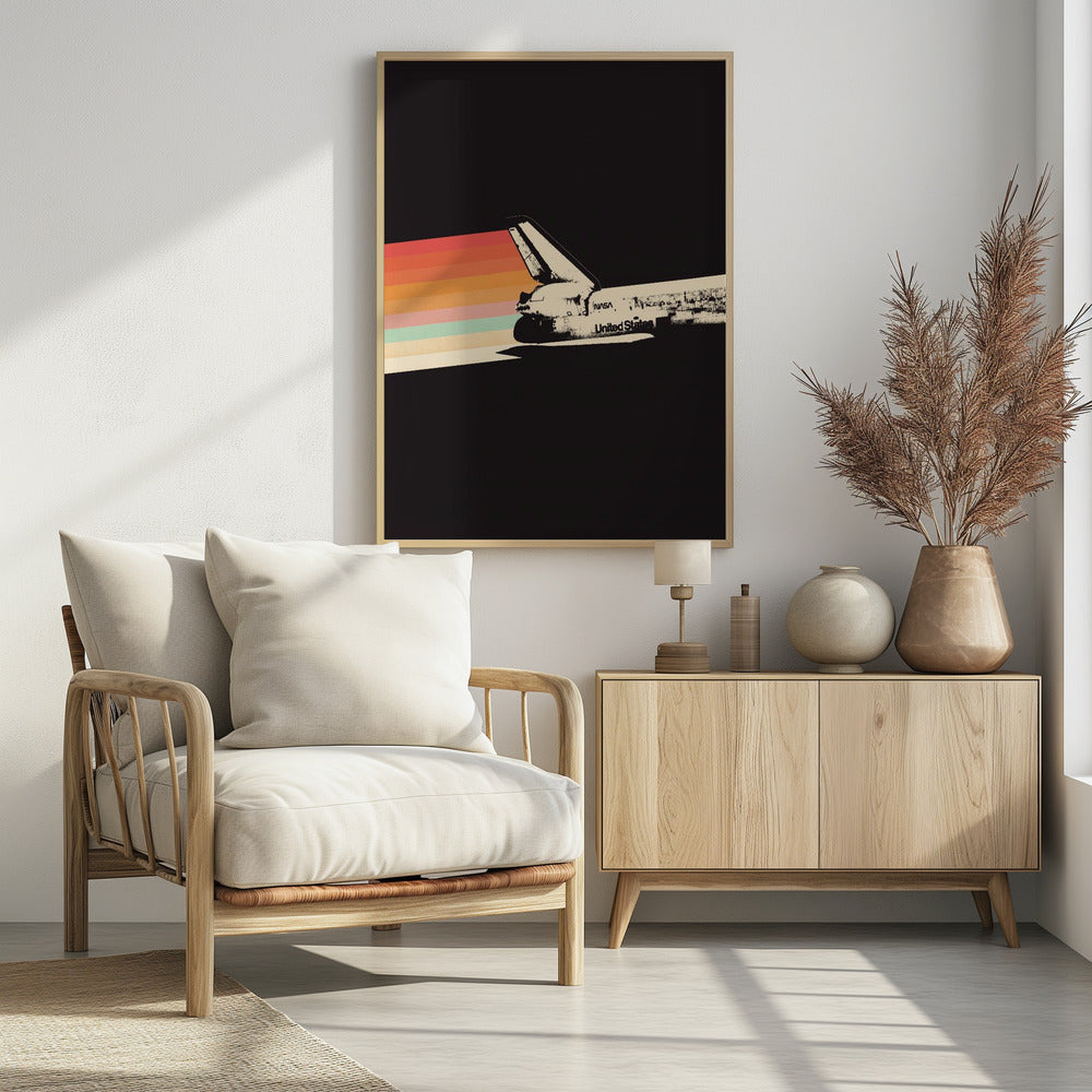 Ruimteschip Regenboog | Poster