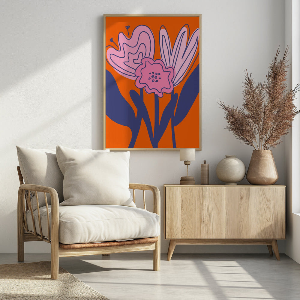 Gedurfde bloemenelegantie | Poster