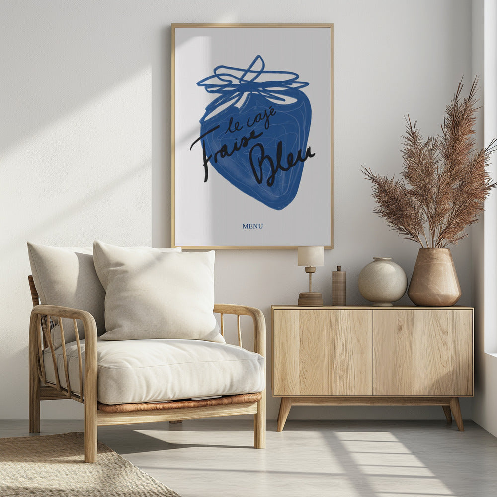 Blauwe bessengenot | Poster