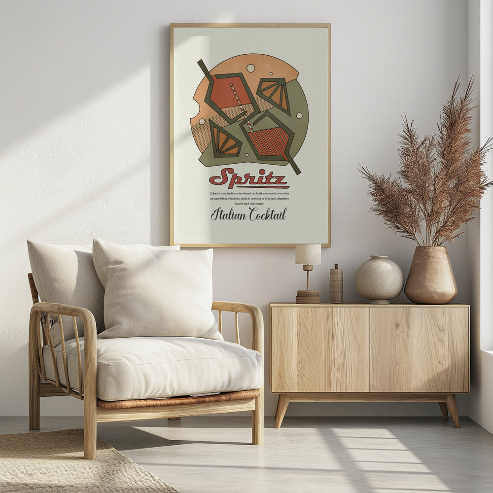Geometrische spritzprint | Poster