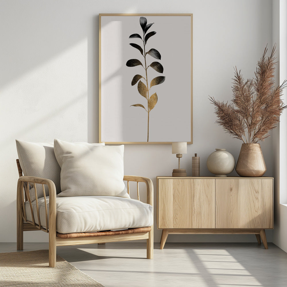 Monochromatica nr. 9 Donkergoud | Poster