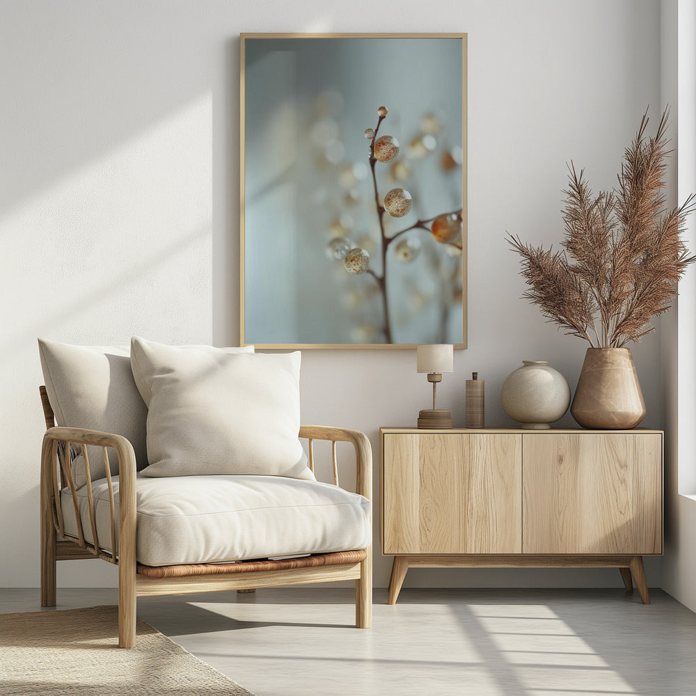 Gloeiende dauwdruppels | Poster