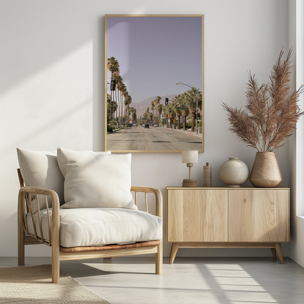 Laan met palmbomen | Poster
