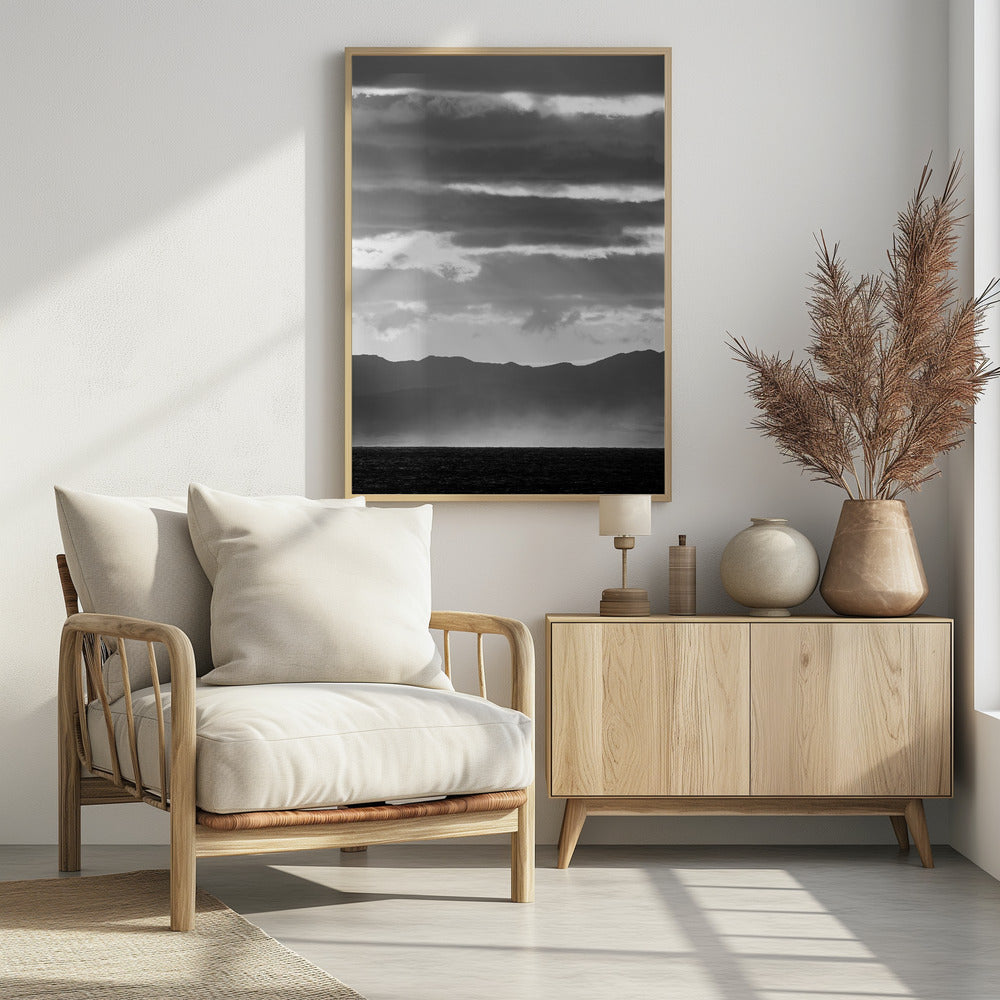 Zwart-wit landschap | Poster