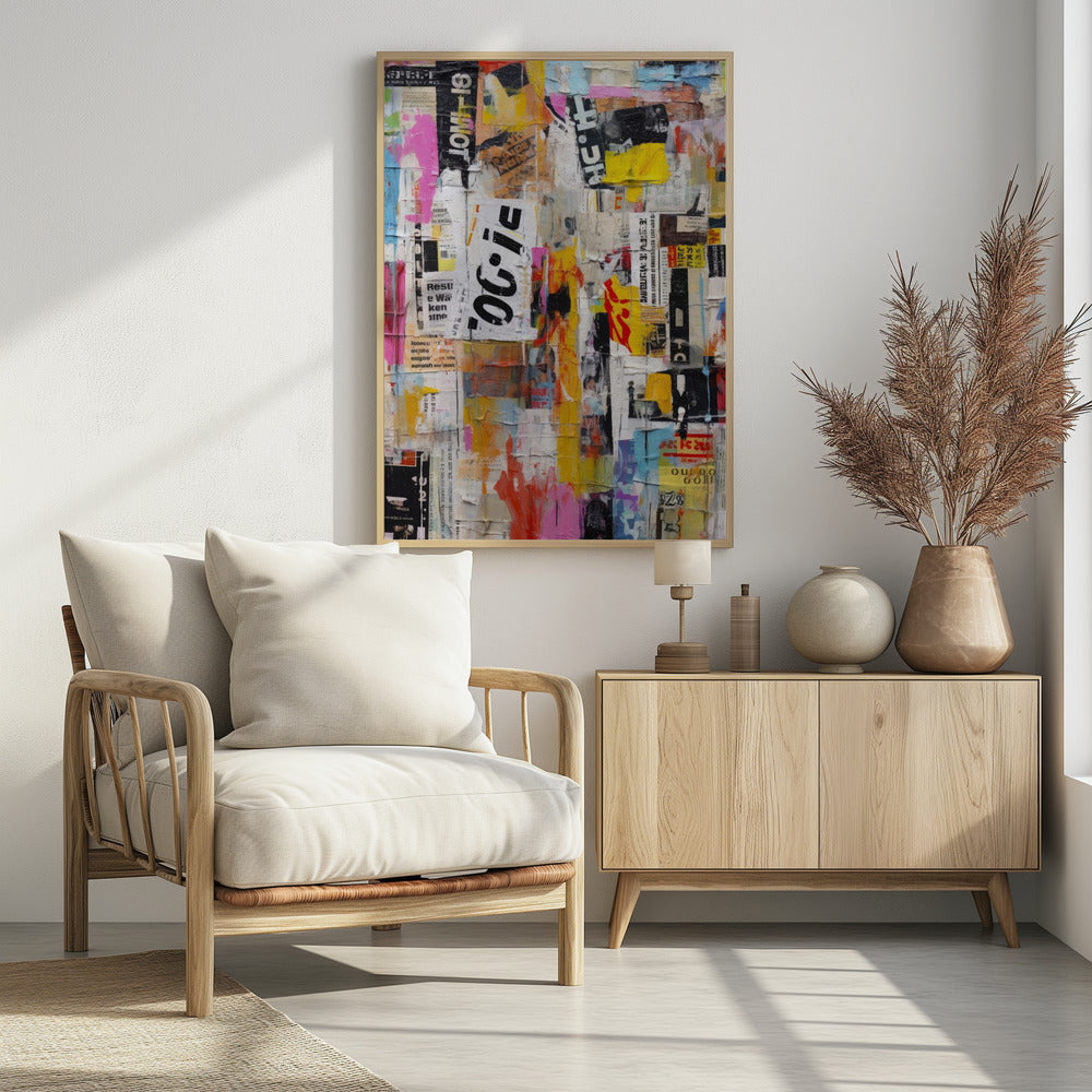 Stedelijke collage-uitbarsting | Poster