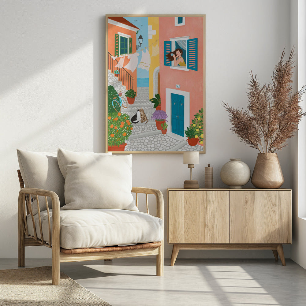 Zondagochtend in de Provence | Poster