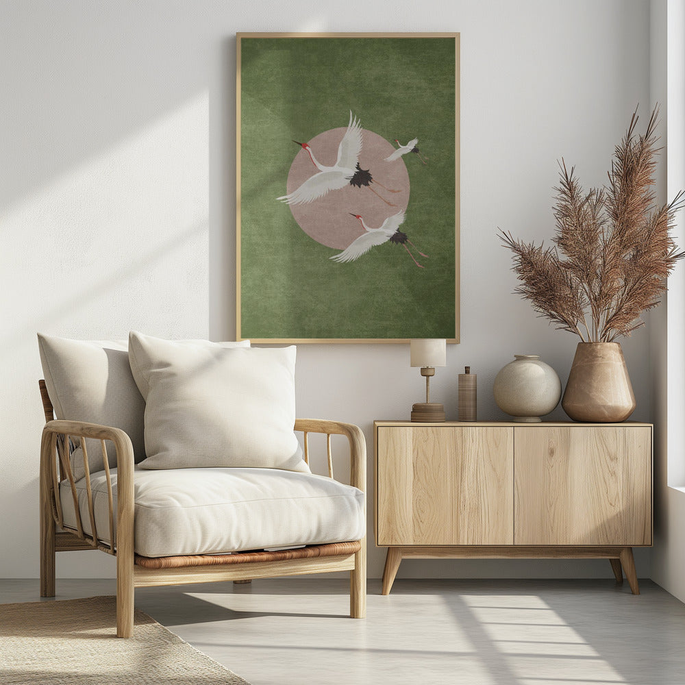 Kranen in vlucht | Poster