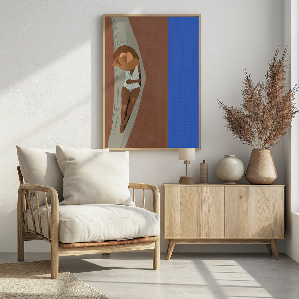Serene Poolside | Poster