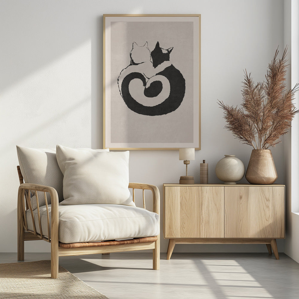 Katachtige Yin Yang | Poster