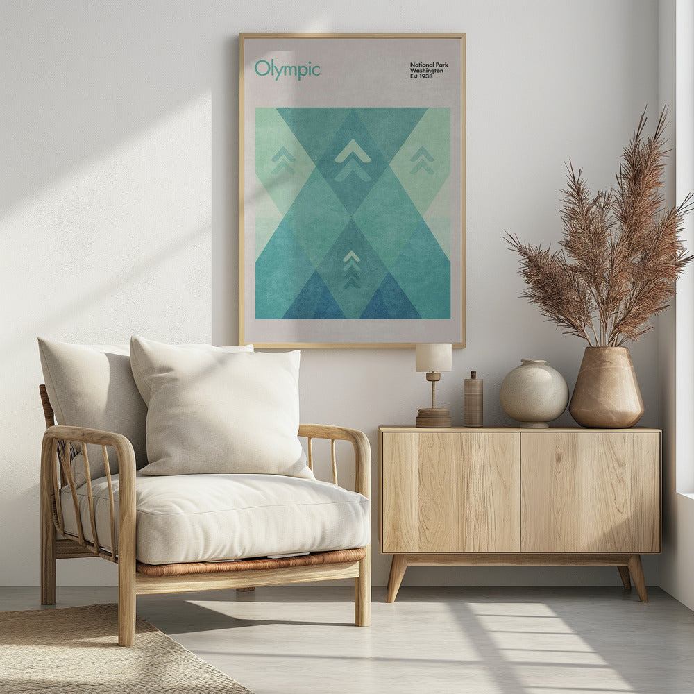 Geometrische pieken | Poster
