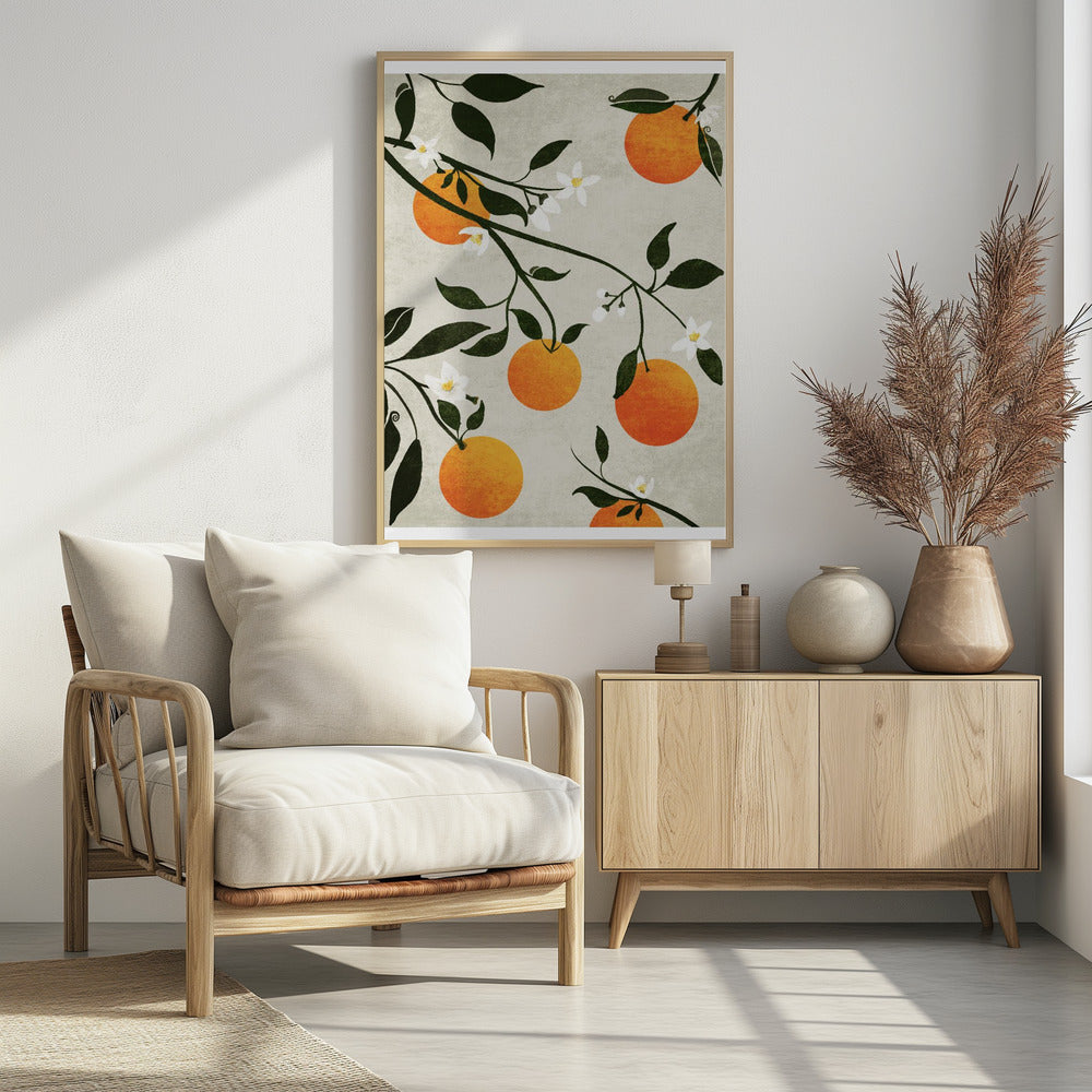 Sinaasappels in bloei | Poster