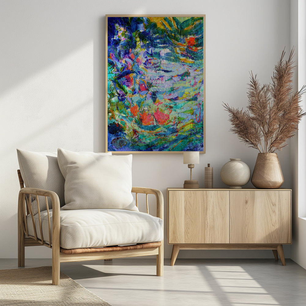 Luminous Petal Cascade | Poster