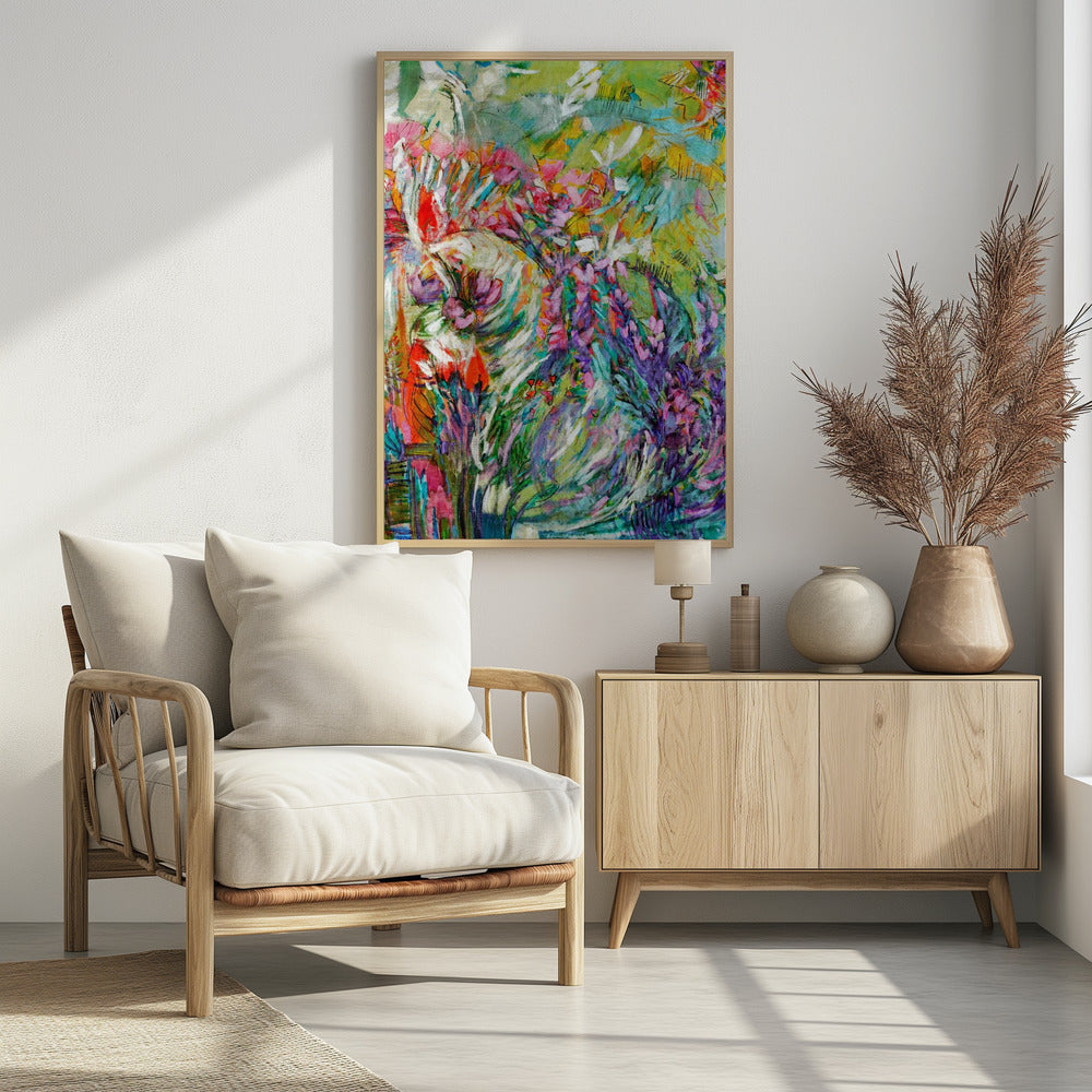 Roze bloesems abstract | Poster