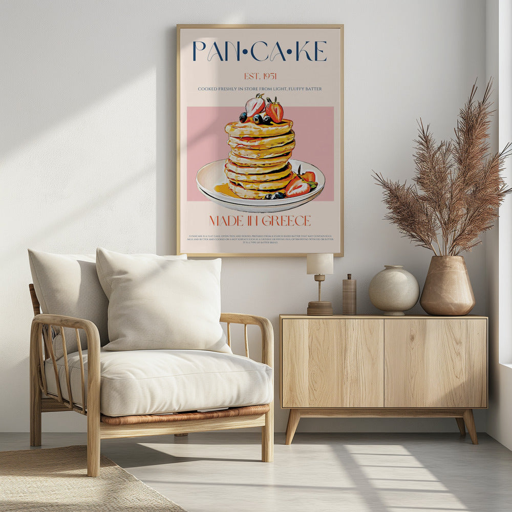 Luchtige Griekse pannenkoeken | Poster