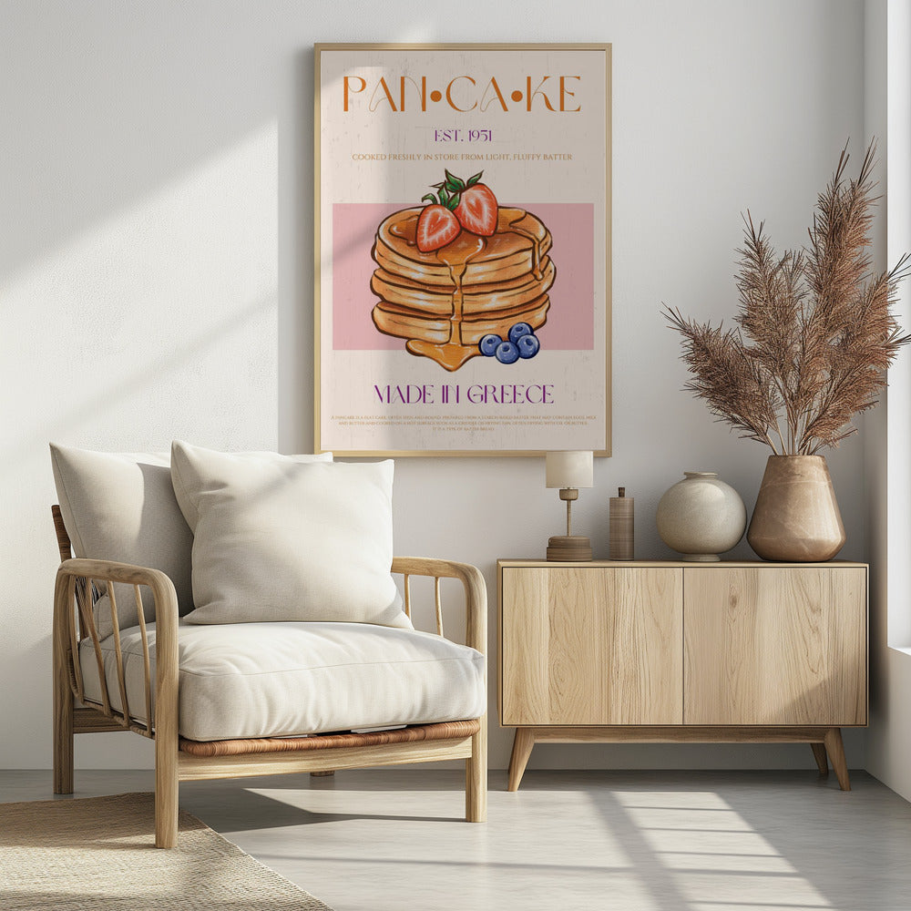 Luchtige Griekse pannenkoeken | Poster