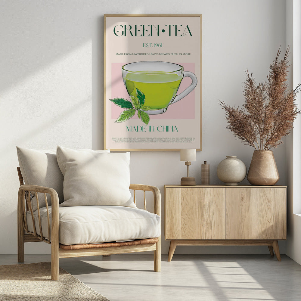 Verse groene thee | Poster