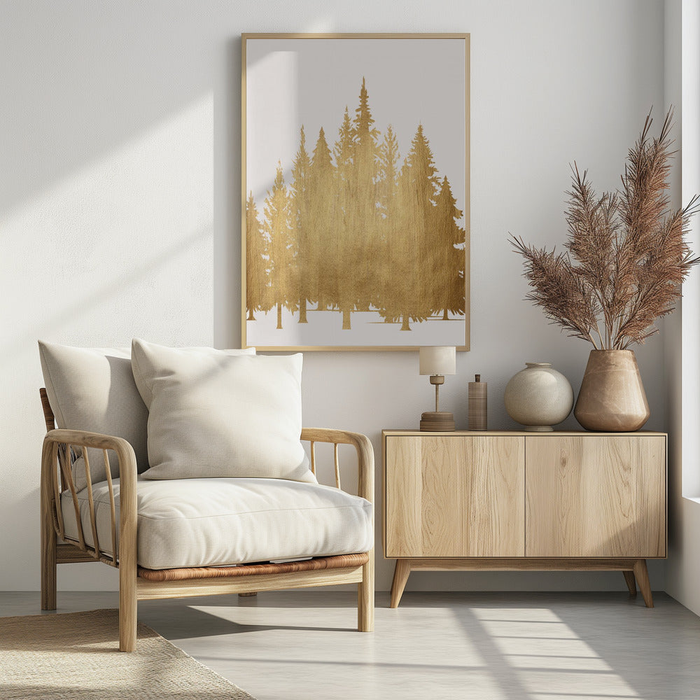 Tannenwald (goud) | Poster