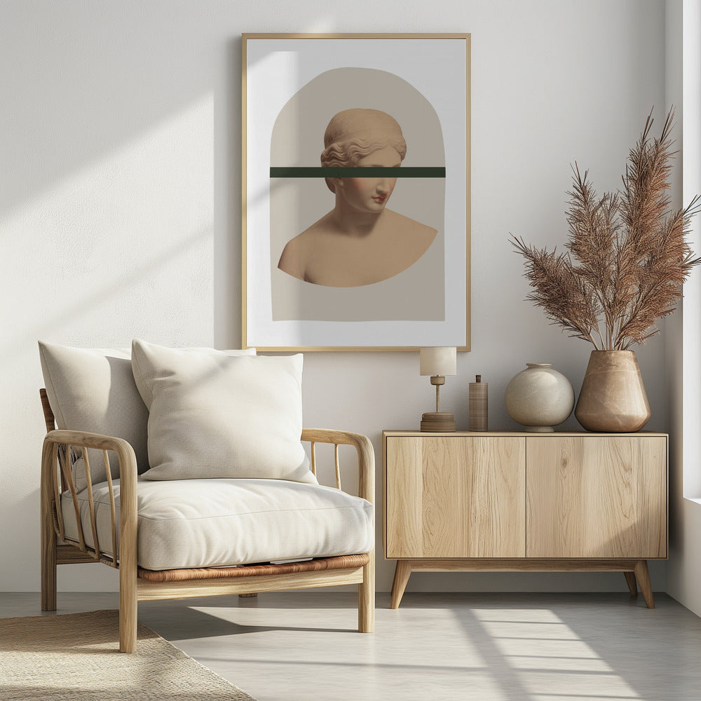 Artemis Mosterd en Groen | Poster