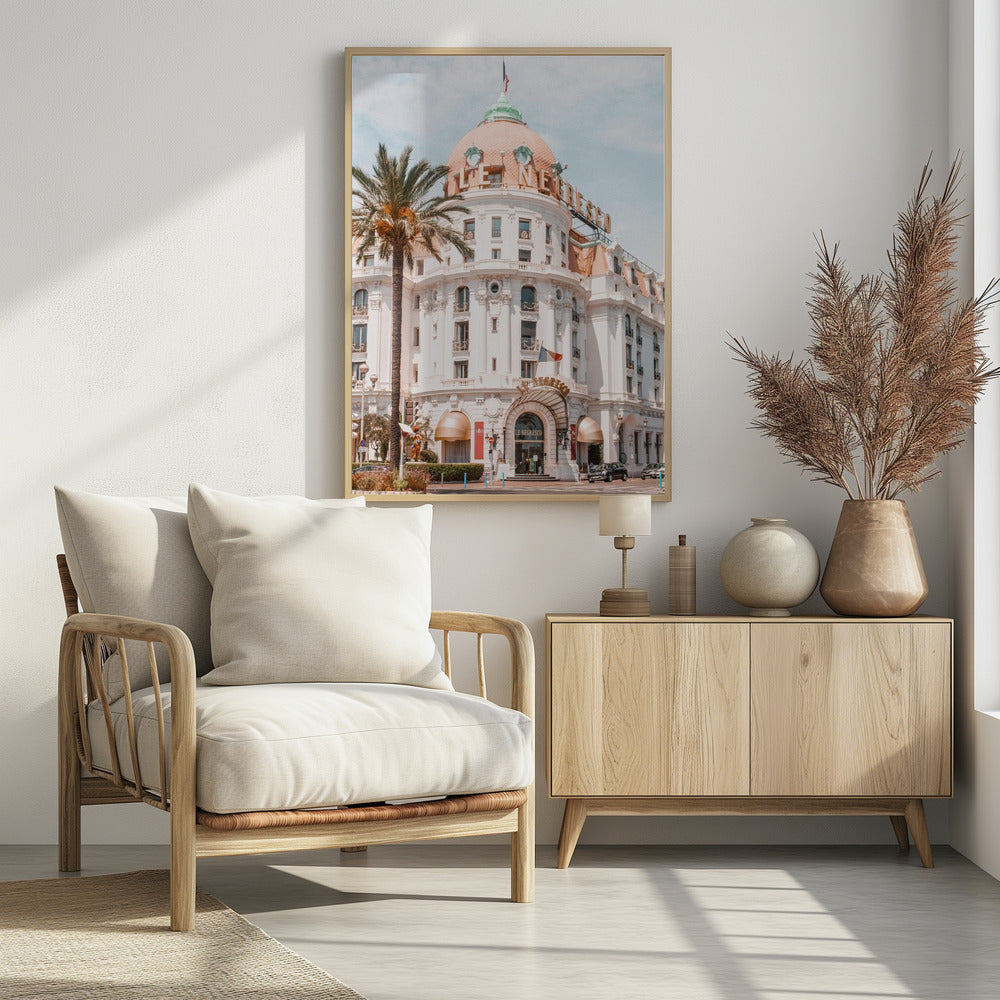 Gebouw aan de Franse Rivièra | Poster