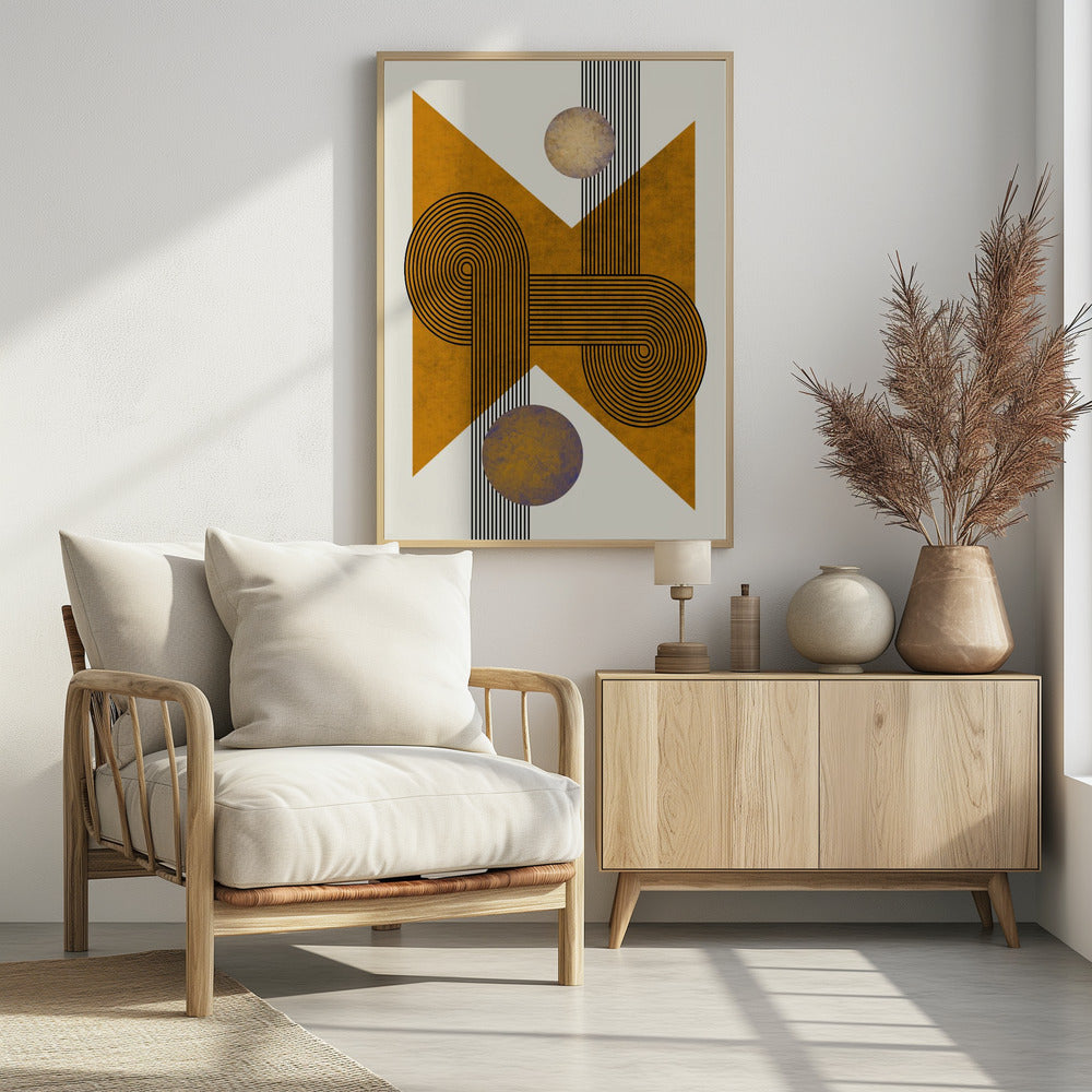 Gestructureerde compositie uit het midden van de eeuw 4 | Poster