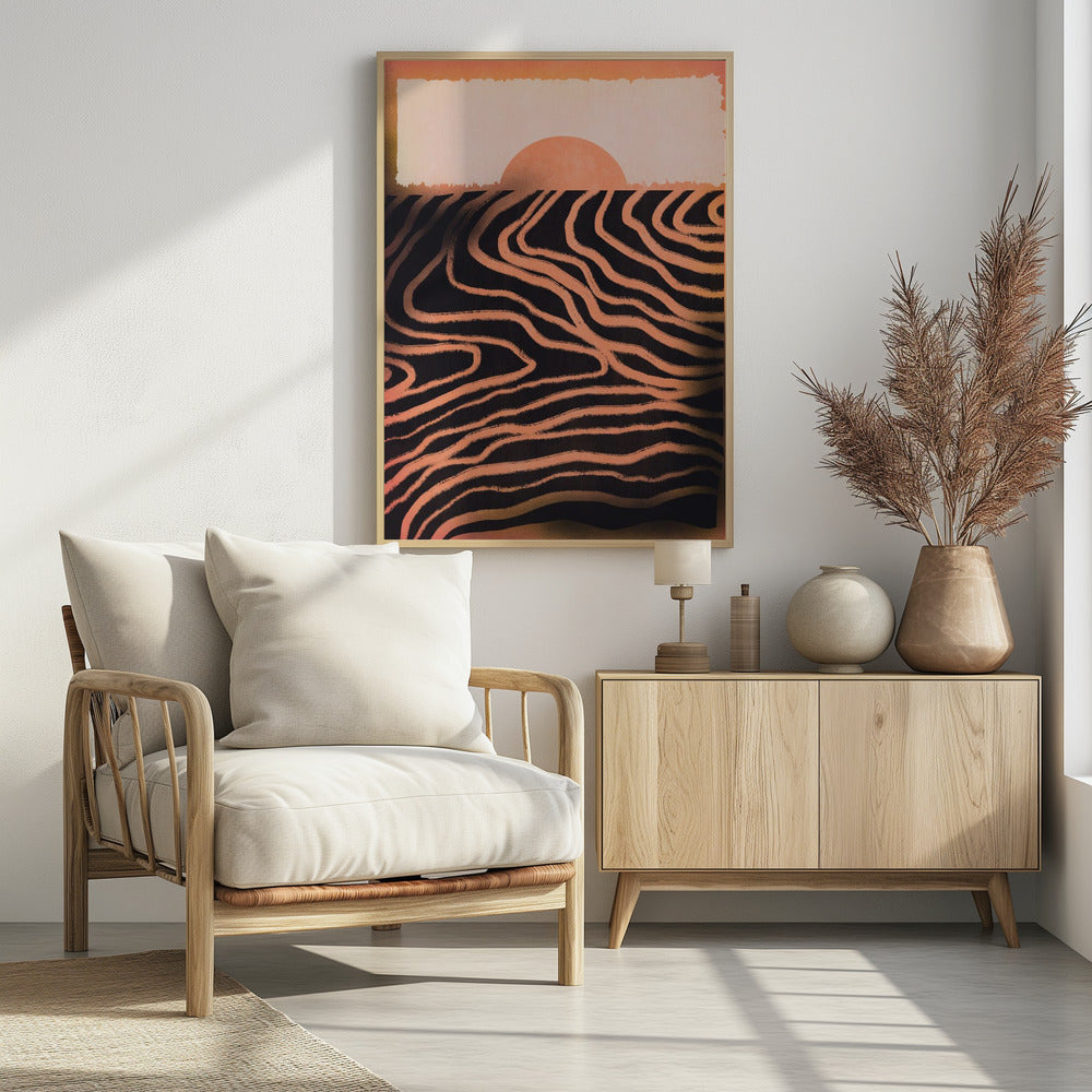 Zonsondergang Uitsnede | Poster